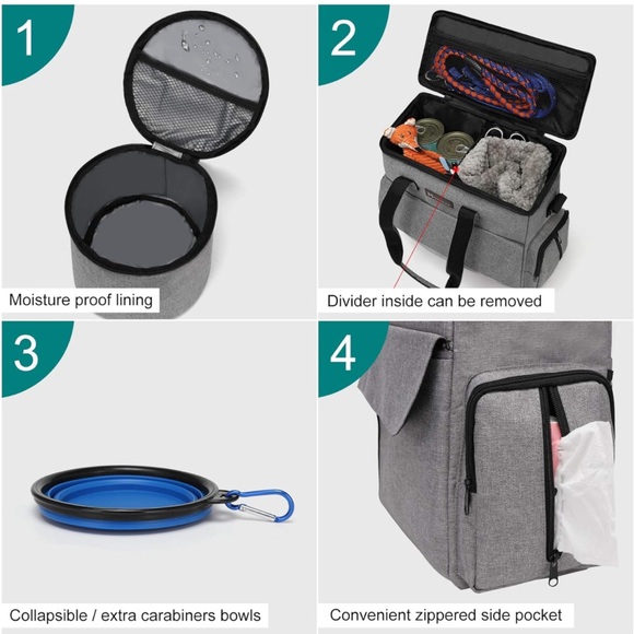 Modoker carry on bag - dog travel bag - baby bag - new with tags - Picture 13 of 16